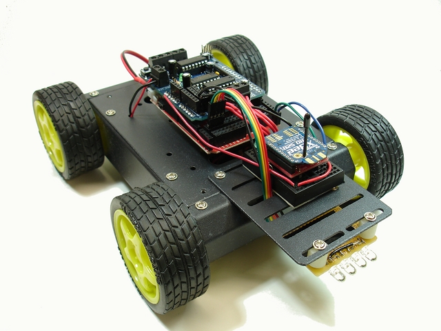 XBee-controlled 4WD wireless robot